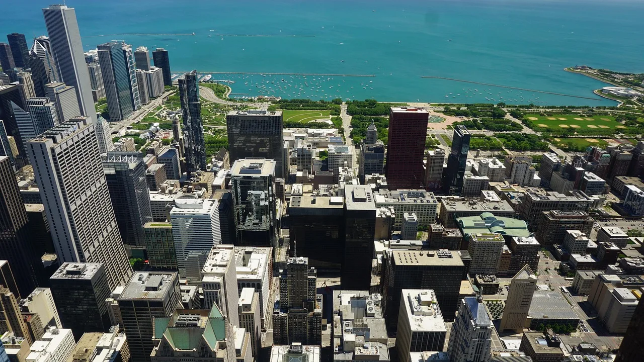 chicago, architecture, chicago river, downtown, cityscape, skyscraper. Chicago court notary fees vs downstate Illinois rates